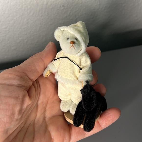 Little Gems Teddy Bears miniature Handmade Bear - Mukaluk and Seal - Picture 3 of 12